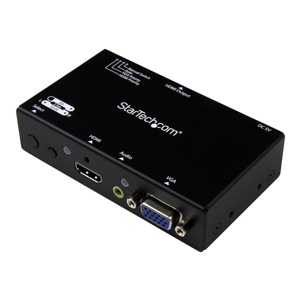 2x1 VGA + HDMI to HDMI Switch / Selector Box 1080p Multi