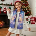 thumbnail image 3 of Xixirimido Cute Dragon Starry Night Pattern Girls Boys Fleece Vest Kids Zip-up Vest Sleeveless Stand Collar Jacket with Pockets Fall Winter Outerwear for 5-6, 3 of 7