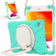 thumbnail image 2 of Funda a juego para iPad Mini 4/5 con correa para el hombro, soporte de anilla ajustable grande, portalápices y protección contra golpes., 2 of 5