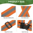 thumbnail image 3 of Uxcell Reflective Safety Vest, Hi-Vis Vests, Adjustable High Visibility Strips for Outdoor Jogging Fluorescent Orange, 3 of 7
