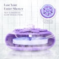 thumbnail image 3 of Plato vaporizador de ducha SHARLOVY Purple con soporte para ventosas, 3 of 7