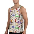 thumbnail image 2 of Easygdp Dog Doing Yoga Men's Tank Top, Sleeveless Muscle T Shirts, Breathable, Quick-Dry, Loose for Gym, Running, Fitness - Medium, 2 of 9