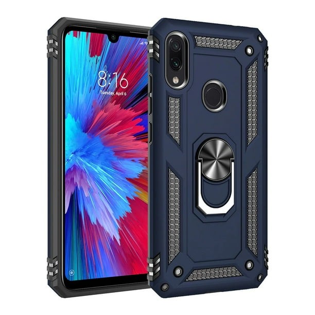 Funda de teléfono para Xiaomi Redmi Note 7 de Uso Rudo Shockproof + Cristal 9D