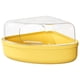 thumbnail image 5 of Contenedor de arena para baño de hámster, caja de arena con tapa transparente, inodoro de Animal PEQUEÑO resistente, baño para hámster, hurón, jerbo, Pequeño Amarillo, 5 of 10