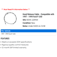 thumbnail image 2 of Hood Release Cable - Compatible with 1997 - 1999 Ford F-250 1998, 2 of 2