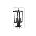 thumbnail image 2 of Elegant Lighting Sheridan 7 inch Outdoor Pendant in Black, 2 of 7