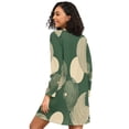 thumbnail image 2 of FORMRS Womens Long Sleeve Nightgowns Crew Neck Sleep Shirt Soft Pajamas Sizes S-3XL, Beige Abstract, 2 of 8