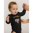 thumbnail image 2 of Tstars Gobble Turkey Face Baby Bodysuit First Thanksgiving Baby Boy Girl Outfit 12M Black, 2 of 6