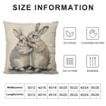 thumbnail image 5 of Shangniulu Easter Rabbit Throw Pillow Case Cushion Cover Spring Home Decoration Short Plush Material，Multiple sizes available, 5 of 5