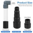 thumbnail image 2 of Vacuum Hose to PVC Pipe Adapter Universal AC Drain Lines Vacuum Hose Adapter Quick Connect HVAC Drain Line Cleaner Tool Vacuum Hose Wet Vac Attachment for HVAC, 2 of 10