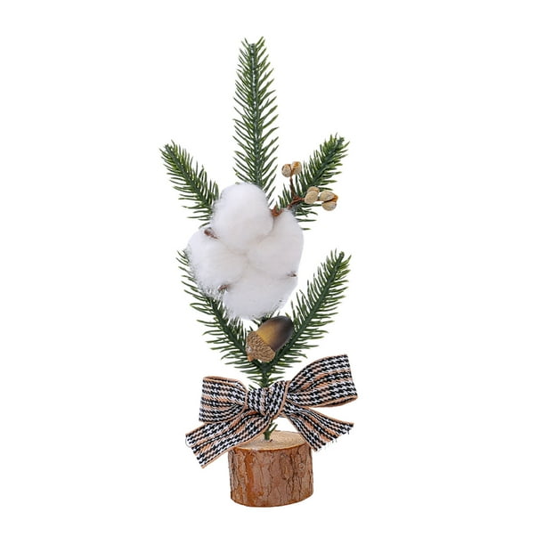 Decoraciones Del Árbol de Navidad 13x25.5cm Mini Ornamentos Del Árbol Del Escritorio Decoración Del Festival