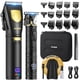 thumbnail image 1 of GLAKER Cortapelos para hombres profesional, cortapelos inalámbricos para corte de pelo, cortapelos para hombre y kit de recortadora para peluquero con pantalla LED 15 peines guía, 1 of 5
