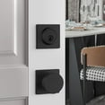thumbnail image 4 of ZenCart Black Door Knob with Deadbolt Adjustable Design Simple Installation Heavy Duty Modern Front Door Handle Deadbolt Set, 4 of 8