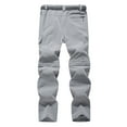 thumbnail image 2 of Hfyihgf Mens Hiking Pants Quick Dry Lightweight Outdoor Pants Convertible Zip Off Cargo Work Pants Travel Trousers(Gray,L), 2 of 7