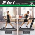 thumbnail image 6 of Gymax 2.25HP Folding Treadmill 2-in-1 Walking Running Machine w/ APP & Remote Control Black, 6 of 10