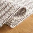 thumbnail image 5 of SAFAVIEH Natura Wayra Striped Area Rug, Ivory/Taupe, 6' x 6' Square, 5 of 8