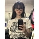 thumbnail image 1 of Camiseta con estampado de letras coreanas y japonesas para mujer, remera holgada informal de algodón, playera blanca de gran tamaño con estampado Harajuku, 1 of 4