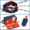 thumbnail image 2 of Neceser FUNKESH, organizador impermeable para hombre, color azul oscuro, 2 of 7