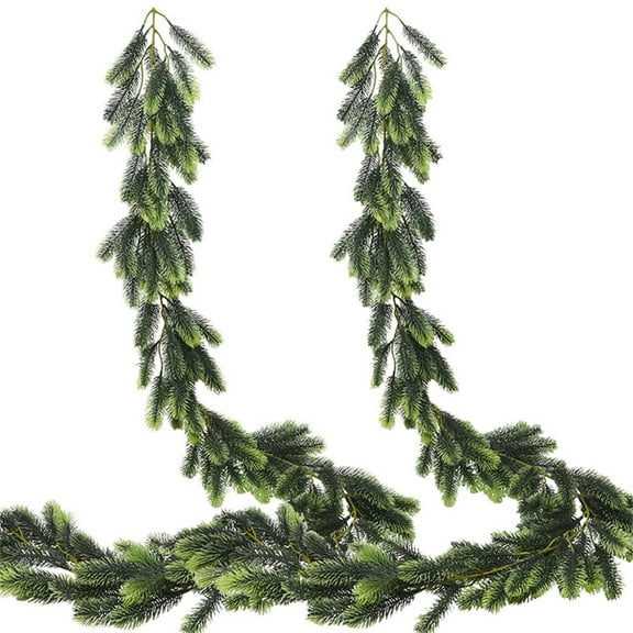 Michellecmm Christmas Garland Realistic Faux Greenery Garland Snow Flocked Garland for Holiday Party Fireplace Home Decor