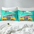 thumbnail image 4 of Erosebridal Rustic Camping Bed Sheets Set King Size, Camp Car Bed Sheets King, Coconut Tree Decor 4pcs, 4 of 6