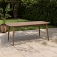 thumbnail image 4 of Sumona Outdoor Dining Table, Extendable, Brown Acacia Wood, 71-95 Inch, 4 of 12