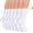 02 White- 6 Pairs, variant on Crew Socks Women, 6 Pairs Extra Wide Loose Fitting Men Socks Comfortable Wide Sock