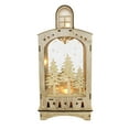 thumbnail image 2 of Christmas Lantern Winter Scene Plywood Led Trees Bells Snow Mx181245 Deer, 2 of 3