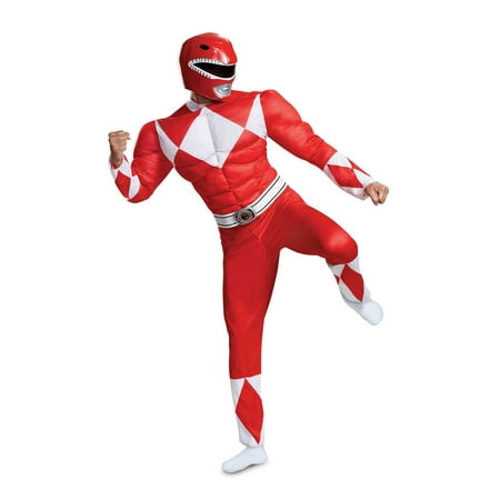 Power Rangers - Mighty Morphin Red Ranger Classic Muscle Adult Halloween
