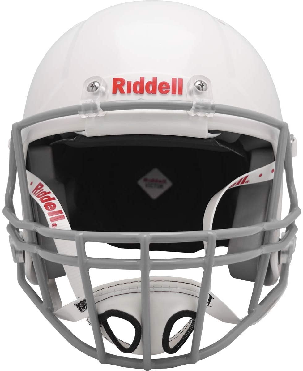 Riddell Victor Youth Helmet, White/Gray X-Large
