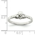 thumbnail image 2 of 925 Sterling Silver Claddagh Ring, 2 of 2