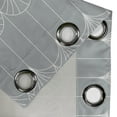 thumbnail image 4 of Ambesonne Art Deco Grommet Curtain, Grey Simple Vintage Motif, 50"x96", Grey and White, 4 of 5