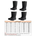 thumbnail image 2 of Ferndule Womens Work Boots Heavy Duty Safety Shoes Steel Toe Rain Boot Non Slip Waterproof Garden Shoe Construction Durable PVC Knee High, Steel Toe, Steel Midsole 8.5, 2 of 9