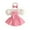 Pink, variant on Girls Valentines Day Outfit Short Sleeve Heart Embroidery Romper Tutu Dress with Bow Headband Set Cute Baby Girl Clothes 9-12 Months Old Outfit Girl