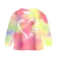 thumbnail image 3 of KPOPLK Boys Girls Outfit Sets 2-8 Years Kids Fall Soft Clothes Casual Cotton Long Sleeve Graphic Print T Shirts and Pants 2 Piece Clothes Hot Pink Size 2-3 Years, 3 of 4