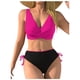 thumbnail image 1 of Conjunto de Bikini de Cintura Alta para Mujeres Deportes Mono de Color Sólido, Traje de Baño de Corte Alto para las Vacaciones en la Piscina Y la Playa, 1 of 3