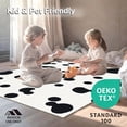 thumbnail image 4 of ODIKA 8'x10' Machine Washable Non-Slip Area Rug, Abstract Prairie Spots with Freeform Natural Accents High Traffic Rug, Black, 298559, 4 of 5