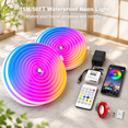 Tringa Color Rope Light RGB Neon LED Rope Light, 50 ft Total, Flexible Cuttable Design for ...