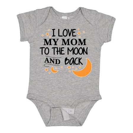 

Inktastic I Love My Mom to the Moon and Back Gift Baby Boy or Baby Girl Bodysuit