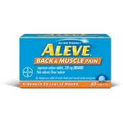 Aleve Back & Muscle Pain 12 Hour Tablets, 50 ct each