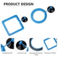 thumbnail image 4 of 2 piezas de anillo de alimentación para peces, alimentador de alimentos flotante seguro para peces, círculo azul, con ventosa, fácil de instalar, acuario, cuadrado y redondo, 4 of 5