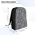 thumbnail image 4 of Fotbe Daisies Flowers Mochila de Viaje para Laptop, Mochila Ejecutiva Delgada y Resistente 15.6", 4 of 8