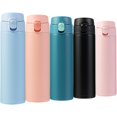 thumbnail image 1 of Bouteille de Café sous Vide avec Couvercle Rabattable, Tasse de Voyage Réutilisable Étanche pour Boissons Chaudes et Froides (451ML), 1 of 5