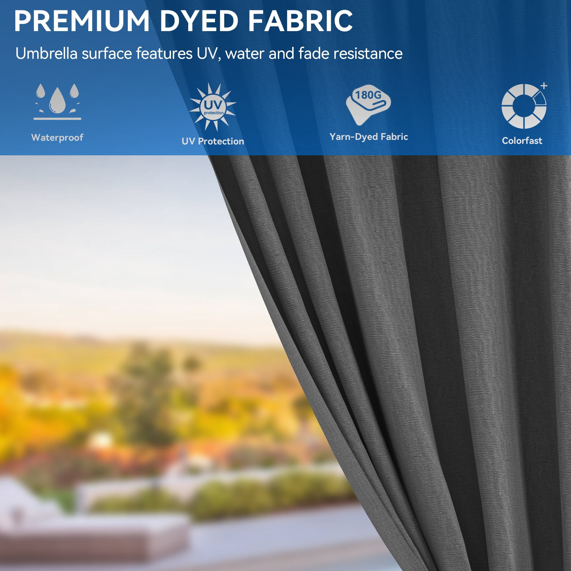 Dextrus 12ft x14ft Double Roof Hardtop Gazebo with Netting&Curtains, Outdoor Gazebo with Heavy Duty Galvanized Steel,Ideal for Patio Lawn and Garden,Gray Curtain