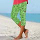 thumbnail image 2 of Pantalones de Yoga de Mujer Capris Impreso Casual Elástico, Pantalones de Yoga de Mujer de Cintura Alta para Todo el Uso de Temporada, 2 of 4