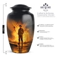 thumbnail image 2 of Fire Fighter Cremation Urn For Ashes Women And Man, 1 Large & Small Keepsake Urns For Human Ashes For Mom Set 4, Crematory Urns For Adults Humans, Funeral Urn For Male And Female, 2 of 7