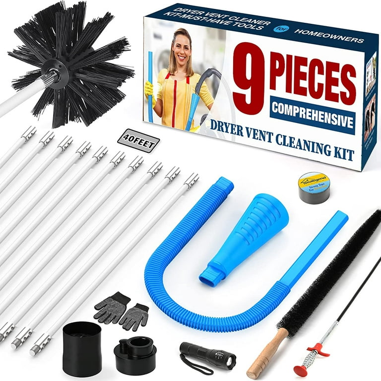 Sealegend 10Feet Dryer Vent Cleaning Brush Dryer Vent Cleaning Kit