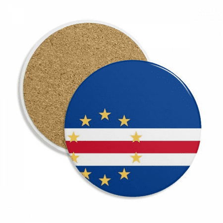 

Cape Verde National Flag Africa Country Coaster Cup Mug Tabletop Protection Absorbent Stone