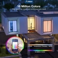 thumbnail image 3 of 4 Pack 6 Inch Smart LED Recessed Lighting, WiFi Canless Downlight with Junction Box, RGB & 2700-6500K Color Changing, 12W=110W 1000LM, Voice&Remote&Group Control, 3 of 6