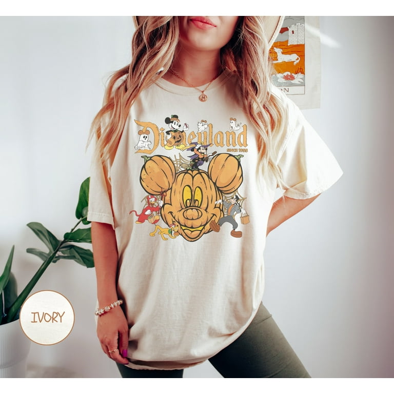 【海外モデル】00s Disney vintage Halloween Tシャツ Vintage Walt Disney World Halloween Shirt Mickey & Friends