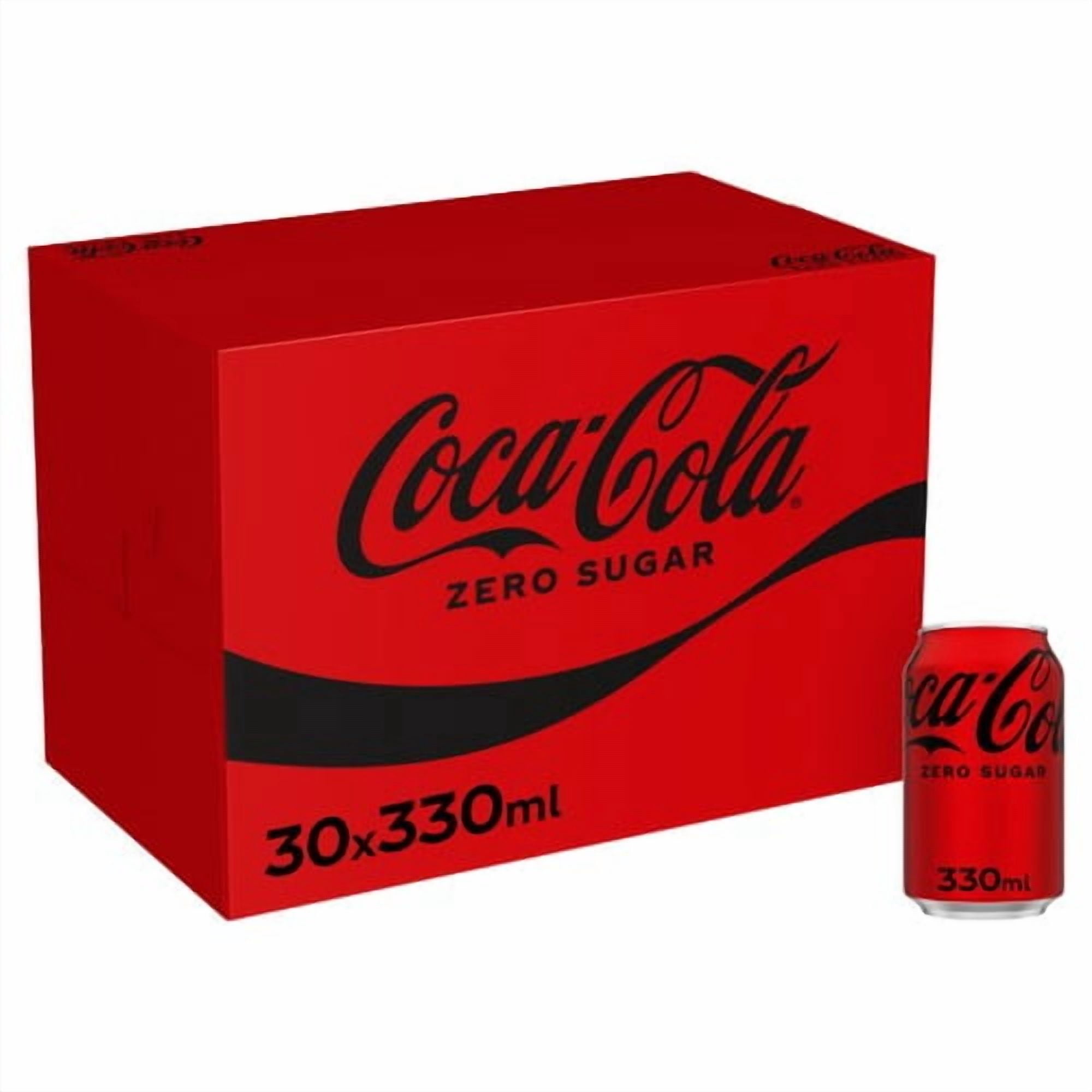 Coca-Cola Zero Sugar 30 x 330ml, British Import (Pack of 2)